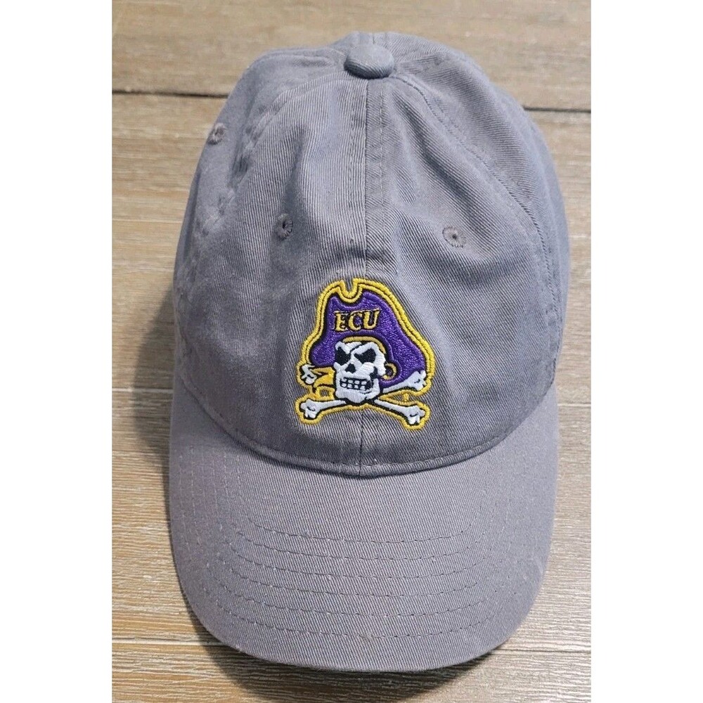 East Carolina Pirates ECU Hat Youth Size Gray THE GAME  Adjustable Strap Cap